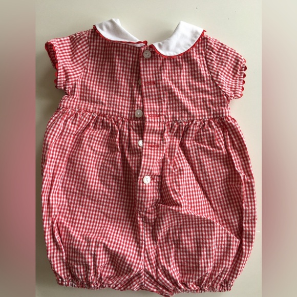 Vintage BT Kids Smocked Strawberry Romper - Picture 3 of 6